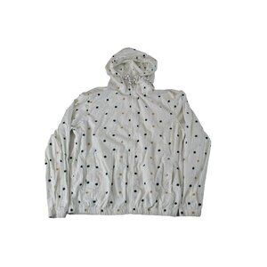 Denim & Flower Ricky Singh Shamrock Print Hooded Windbreaker Jacket – Men's M